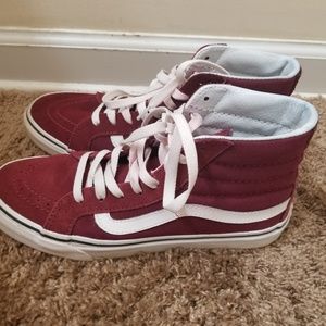 High Top Maroon Vans